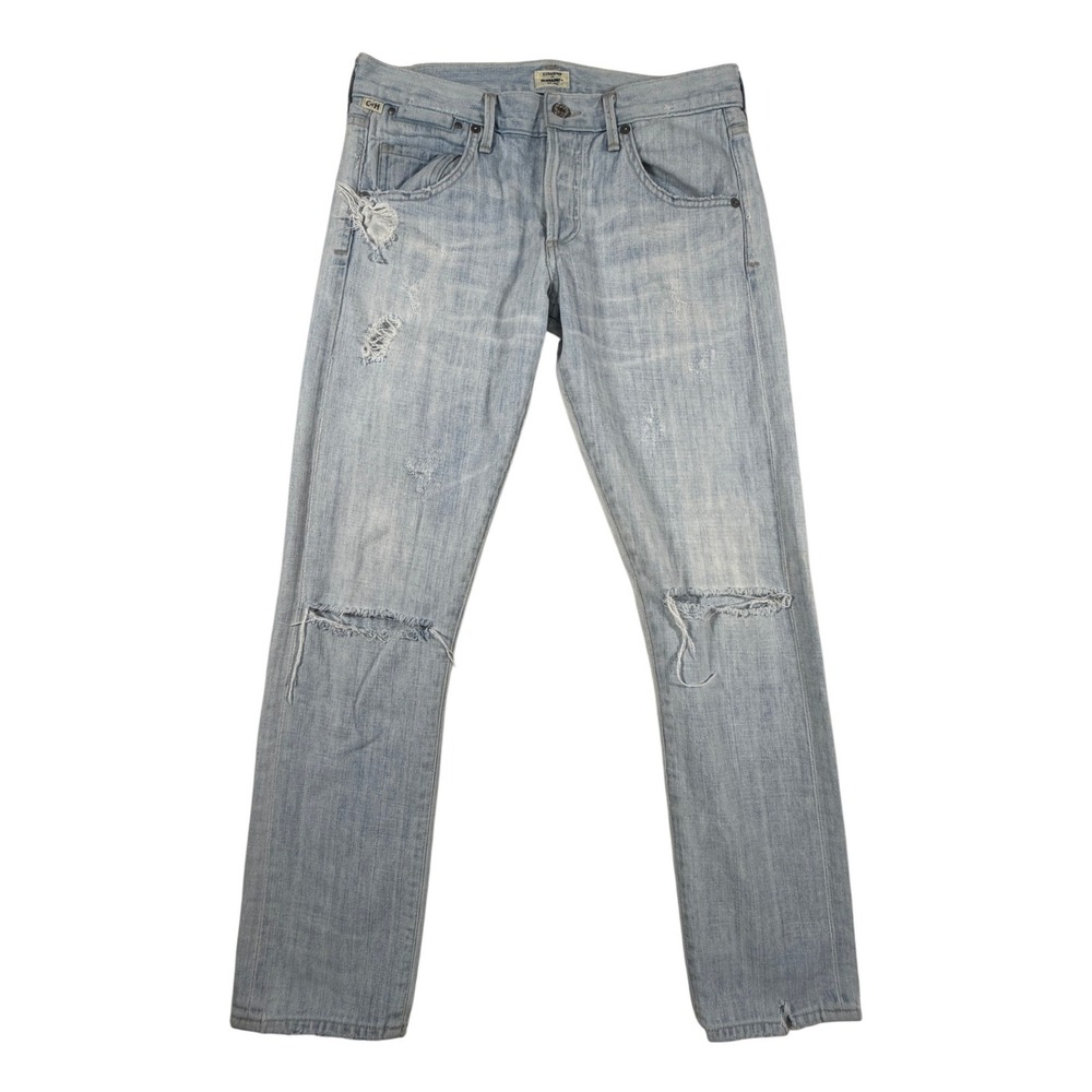 Citizens of Humanity Emerson Slim Boyfriend Distressed Jeans Size 24‎ (30x27)